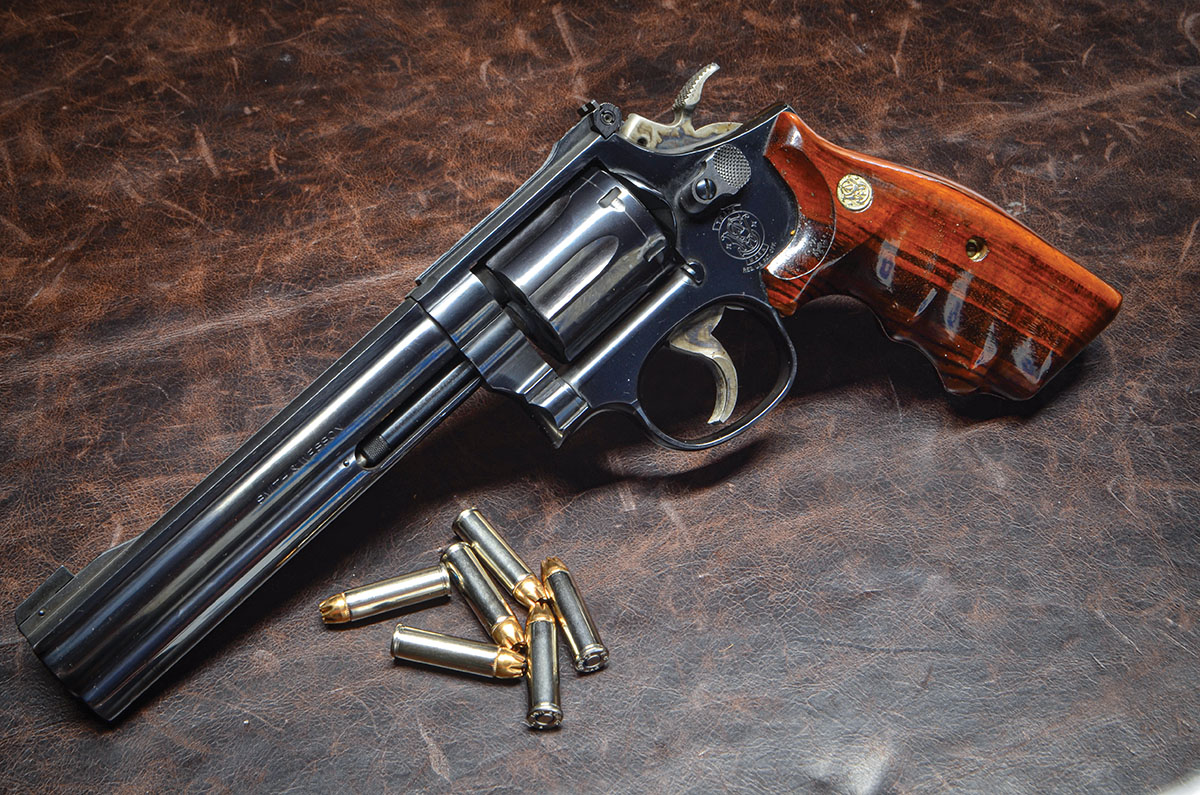 Smith & Wesson Model 16 Full Lug (its formal name), a.k.a., Model 16-4. This is the six-inch target model.